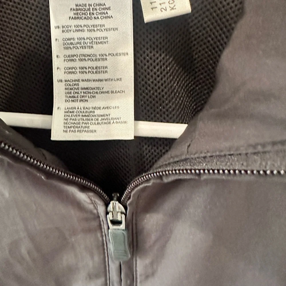 ⚽️ ADIDAS Mens Black 3-Stripe Windbreaker Size‎ Small